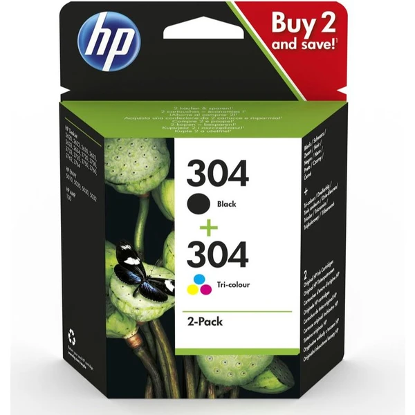 HP 3JB05AE č. 304 čierna + farebná originálna - Cartridge - Hlavný obrázok