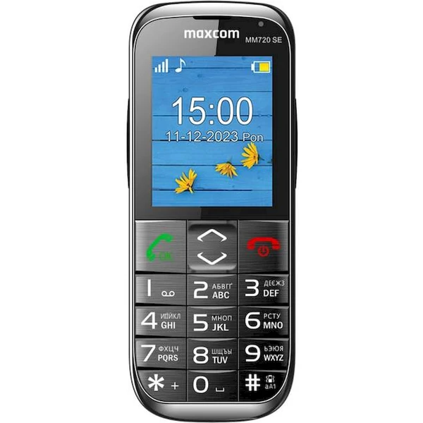 MaxCom MM720 SE čierny - Mobilné telefóny - Obrázok DZHI000K01