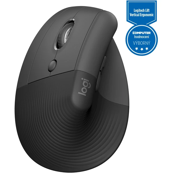 Logitech Lift Left Vertical Ergonomic myš čierna - Myši - Obrázok E08F000J01
