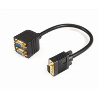 goobay VGA/2x VGA redukcia čierna - Káble a redukcie