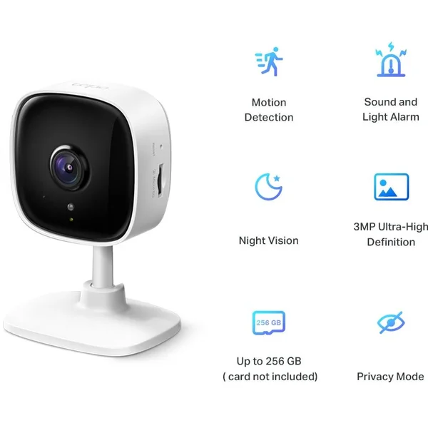TP-Link Tapo C110 biela - IP kamery - Obrázok E0HW600301