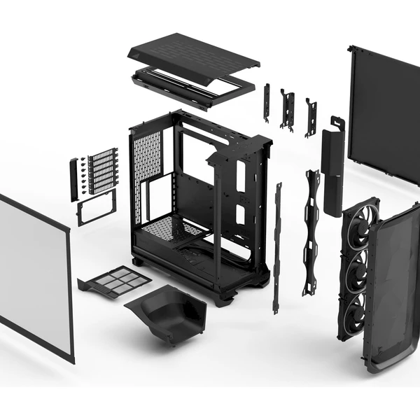Fractal Design Meshify 3 Black RGB TG Light Tint - Počítačové skrine - Obrázok E12G000J01