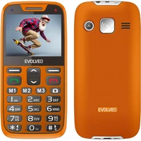 EVOLVEO EasyPhone XR mobilný telefón pre seniorov s nabíjacím stojanom oranžový - Mobilné telefóny