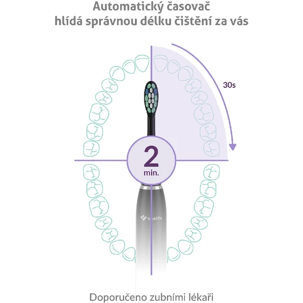 TrueLife SonicBrush Clean30 sonická zubná kefka čierna - Zubné kefky - Obrázok E1H0000P01