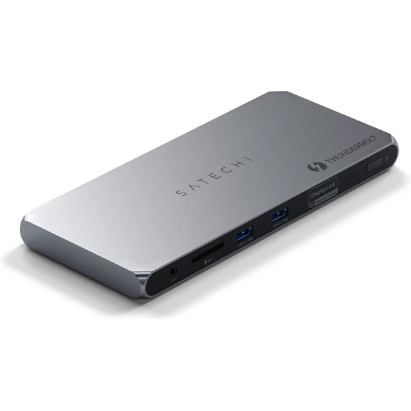 Satechi Thunderbolt 4 viacdisplejová dokovacia stanica vesmírne šedá - Dokovacie stanice - Hlavný obrázok