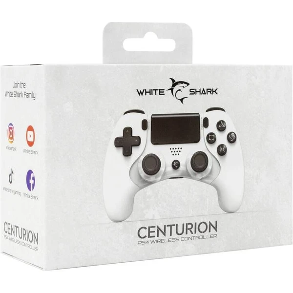 White Shark CENTURION bezdrôtový herný ovládač pre PS3/PS4 biely - Herné ovládače - Obrázok E208000701