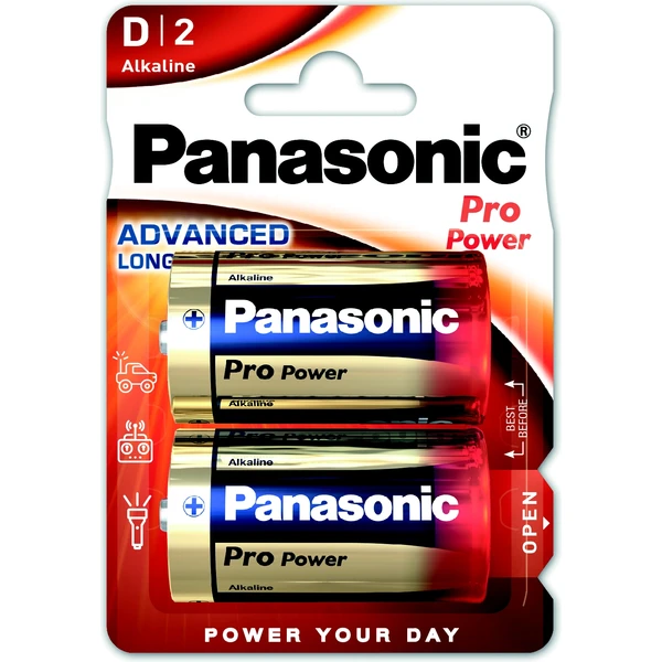 Panasonic Pro Power Gold typ D alkalická batéria, 2 ks - Batérie - Hlavný obrázok