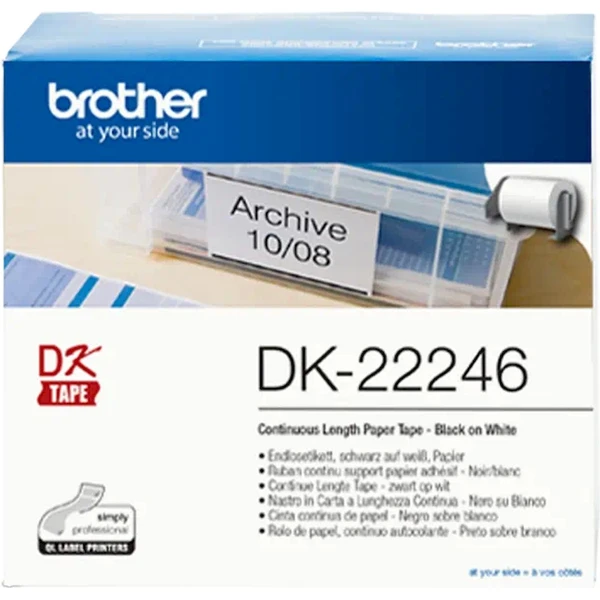 Brother DK-22246 páska čierna na bielej šírka 103 mm - Pásky pre štítkovače - Obrázok E2I9000P01
