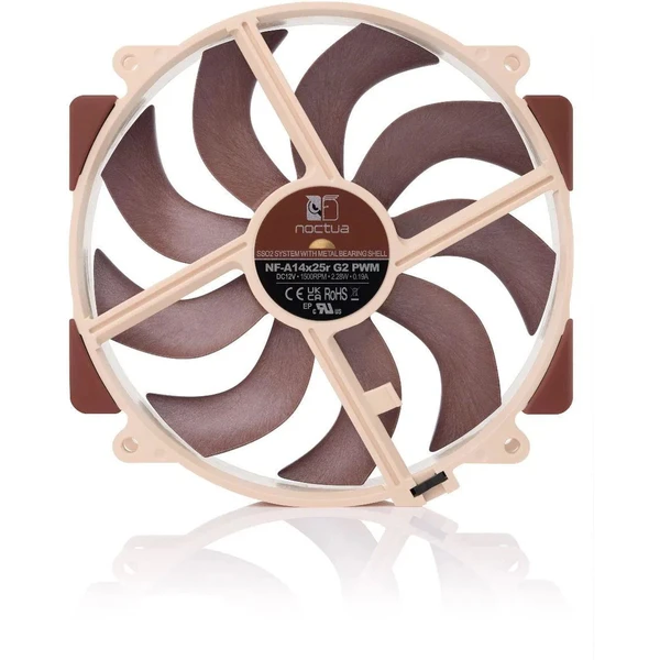Noctua NF-A14x25r G2 PWM ventilátor 140mm - Ventilátory pre PC - Obrázok E2TD000L01