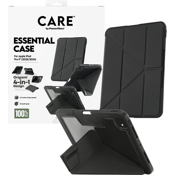 PanzerGlass® CARE 4v1 Essential puzdro Apple iPad Pro 11" (2025/2024) čierne - Puzdra - Hlavný obrázok