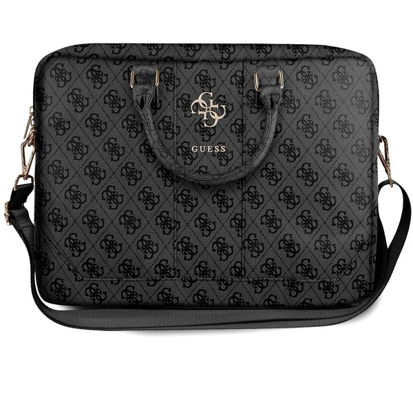 Guess PU 4G Metal Logo taška pre 15/16" Macbook/notebook šedá/zlatá - Tašky - Hlavný obrázok