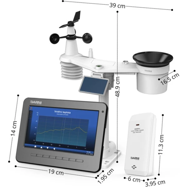 GARNI 3015 Arcus 2GEN Wi-Fi meteorologická stanica biela - Meteorologické stanice - Obrázok E3D5000N01