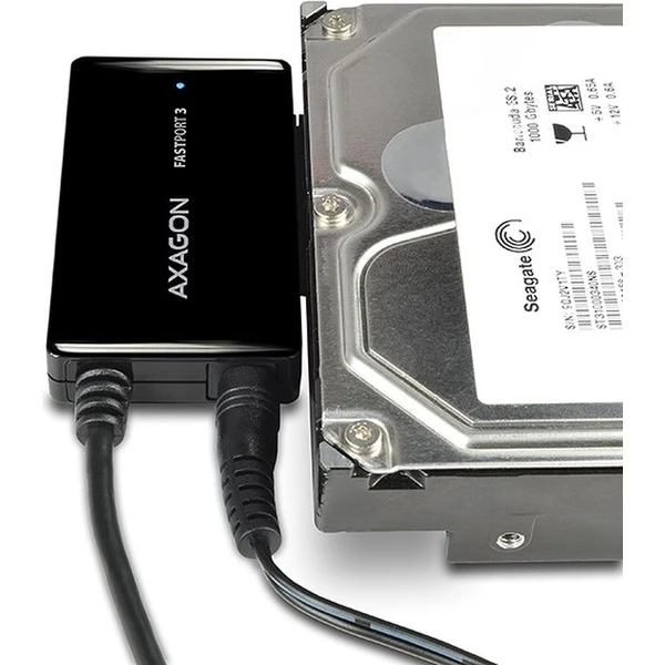 AXAGON ADSAFP3 USB 3.0 SATA 6G HDD FASTport3 adaptér vr. napájače - Externé boxy - Obrázok E3GV000501