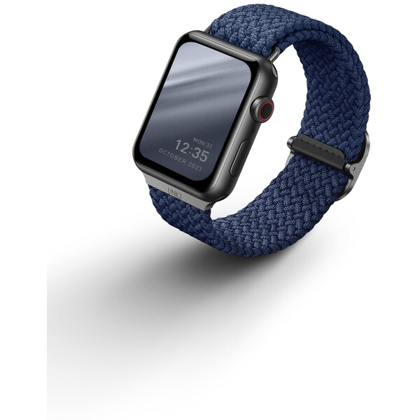 UNIQ Aspen Braided remienok Apple Watch 42/41/40/38mm modrý