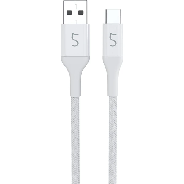 iWant Braided Cable 0.3m USB-C to USB-A - biela - Káble - Hlavný obrázok