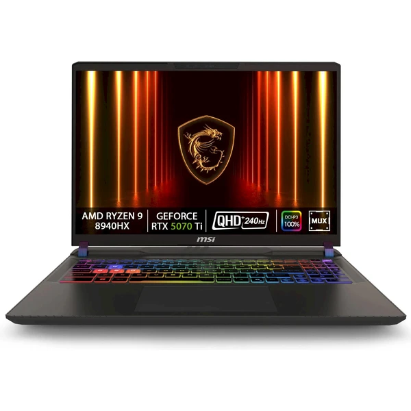 MSI Vector A16 HX (A8WHG-049XSK) RTX 5070 Ti čierny - Notebooky - Hlavný obrázok