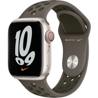 Apple Watch Nike športový remienok 41/40/38mm olivovo šedý/cargo khaki - Remienky