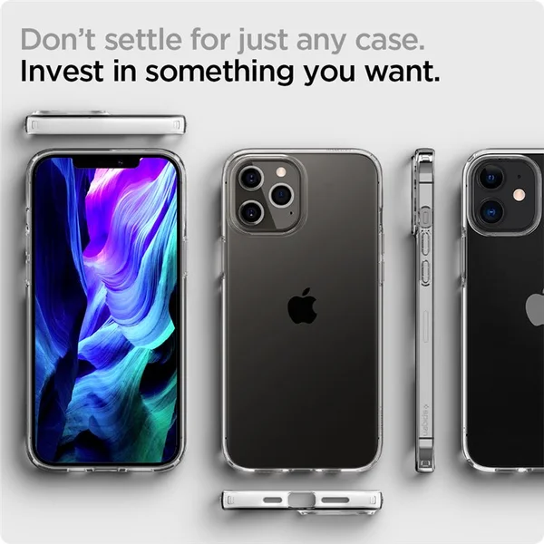 Spigen Liquid Crystal kryt iPhone 12 / 12 Pro číry - Puzdra - Obrázok E4B3200401