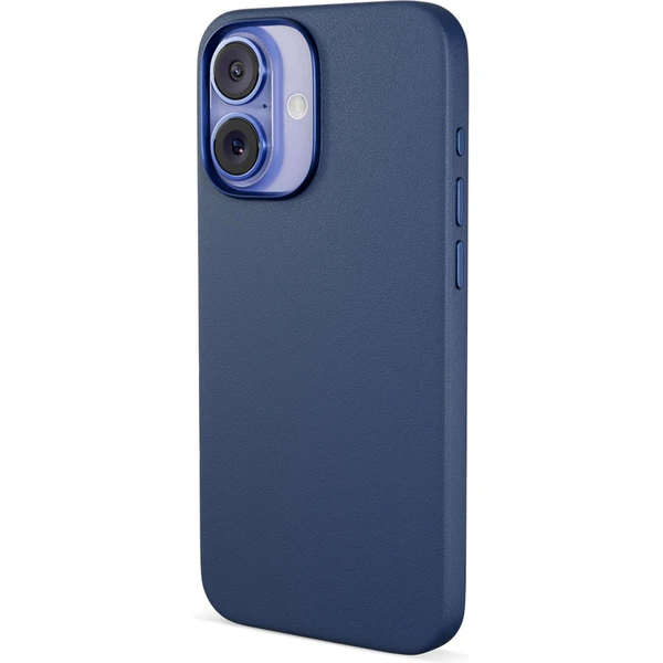 Epico Mag+ Leather kryt pre iPhone 16 Plus modrá - Puzdra - Obrázok E4FA000K01