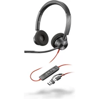 Poly Blackwire 3320 Headset + USB-C/A adaptér - Slúchadlá