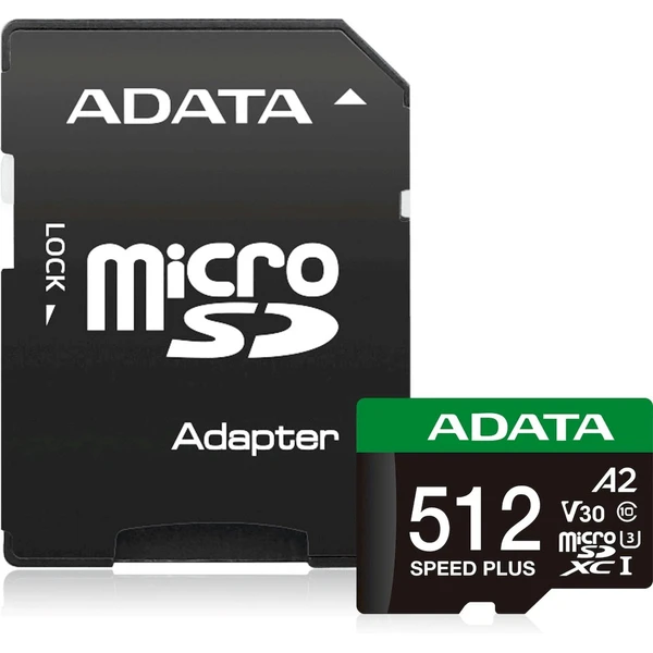 ADATA Speed Plus microSDXC 512GB + SD adaptér - Pamäťové karty - Hlavný obrázok