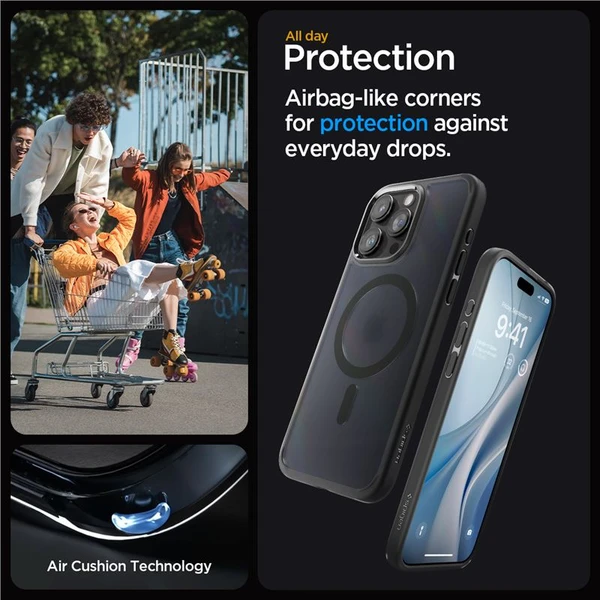 Spigen Ultra Hybrid MagFit kryt iPhone 15 Pro čierny - Puzdra - Obrázok E4V8000601