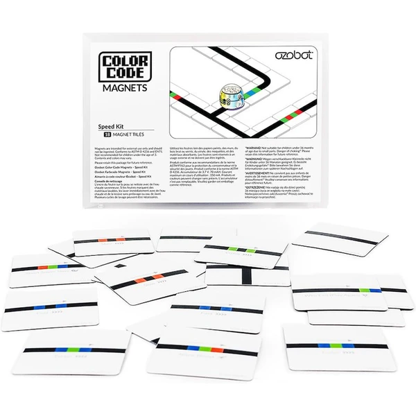 Ozobot sada magnetov s farebnými kódmi pre ovládanie rýchlosti, 18 ks - Inteligentné hračky - Obrázok E4W5000O01