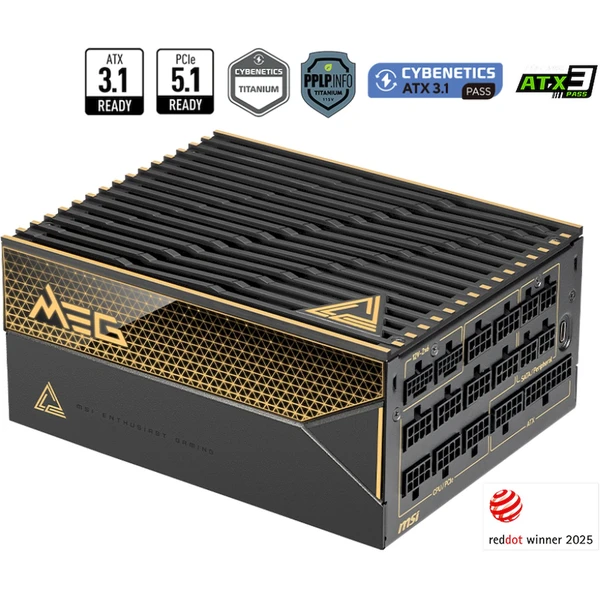 MSI MEG Ai1600T PCIE5 1600W - Zdroje - Obrázok E58H000L01