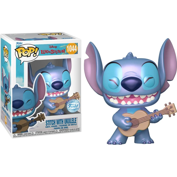 Funko POP! #1044 Disney: Lilo & Stitch - Stitch w/Ukelele (Pearlescent) - Funko POP! - Hlavný obrázok