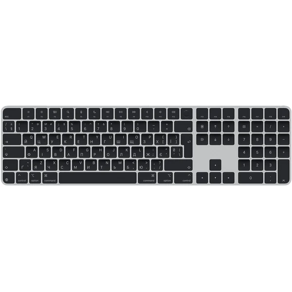 Apple Magic Keyboard s Touch ID a numerickou klávesnicou čierna - ukrajinská - Klávesnice - Hlavný obrázok