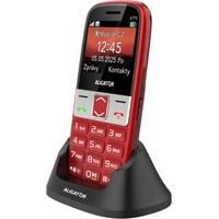 ALIGATOR A775 Senior + stolná nabíjačka červený - Mobilné telefóny