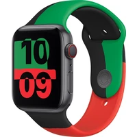 Apple Watch 49/45/44/42mm športový remienok Black Unity S/M - Remienky