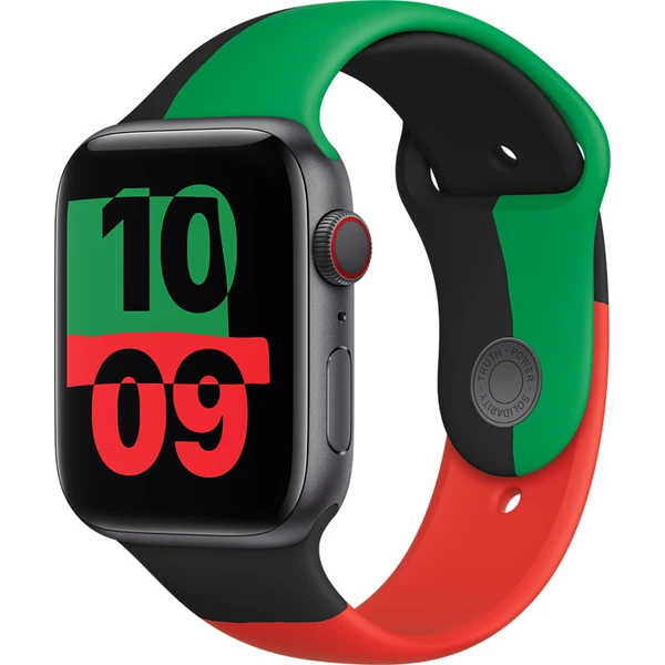 Apple Watch 49/45/44/42mm športový remienok Black Unity S/M - Remienky - Hlavný obrázok