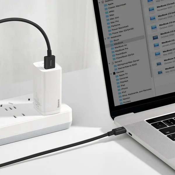 Baseus Superior napájací kábel USB-A/USB-C 66W 2m čierny - Káble a redukcie - Obrázok E66E300401