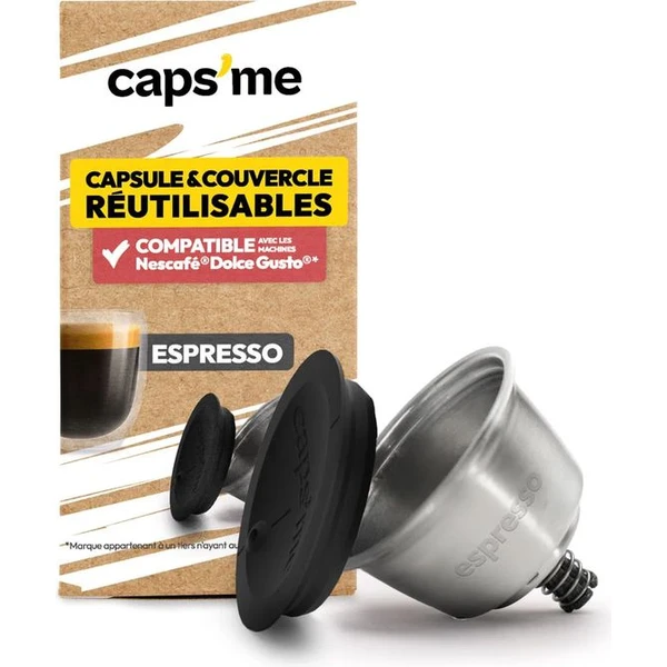 CAPSME Dolce Gusto® (Lungo) znovupoužiteľná kapsula a 1x silikónové viečko - Kávovary - Hlavný obrázok