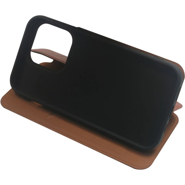 RhinoTech flipové púzdro Eco Case pre Apple iPhone 14 Pre hnedé - Puzdra - Obrázok E6X7000701