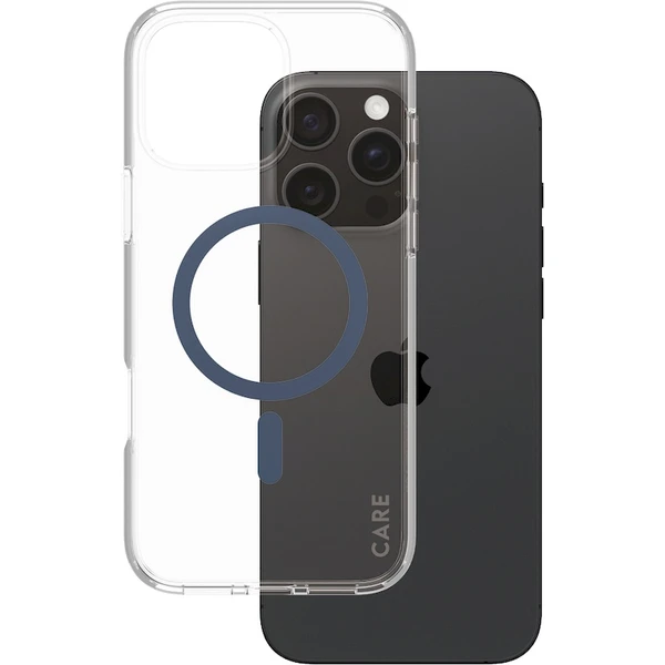 PanzerGlass® CARE kryt Apple iPhone 16 Pro Max MagSafe Urban Combat číry/modrý - Puzdra - Obrázok E708000P01