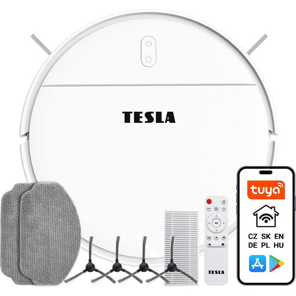 TESLA RoboStar iQ100 robotický vysávač biely