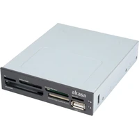 Akasa int. USB 2.0 interná čítačka kariet + USB 2.0 - Čítačky pamäťových kariet