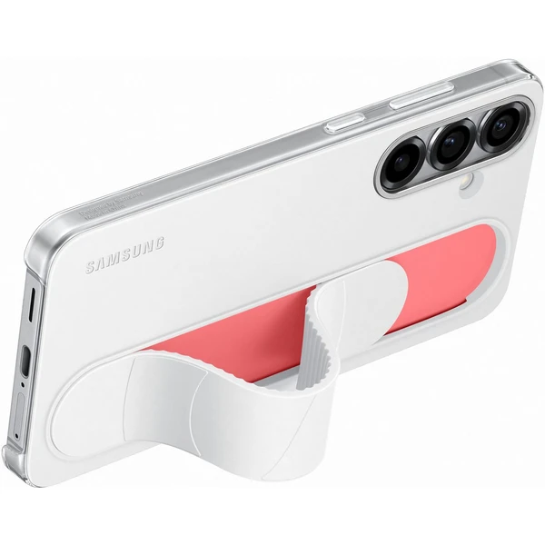 Samsung Standing Grip Case kryt s pútkom Galaxy S25+ biely - Puzdra - Obrázok E7CC000J01