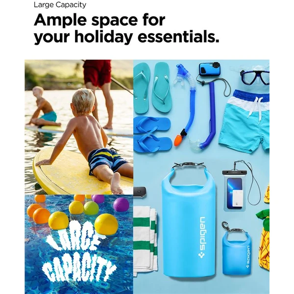 Spigen Aqua Shield WaterProof Dry Bag 20L + 2L A630 modrý - Puzdra - Obrázok E7N5000701