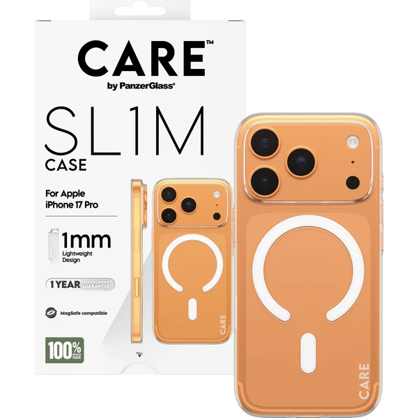 E-shop PanzerGlass® CARE SL1M (1mm) MagSafe kryt Apple iPhone 17 Pro číry