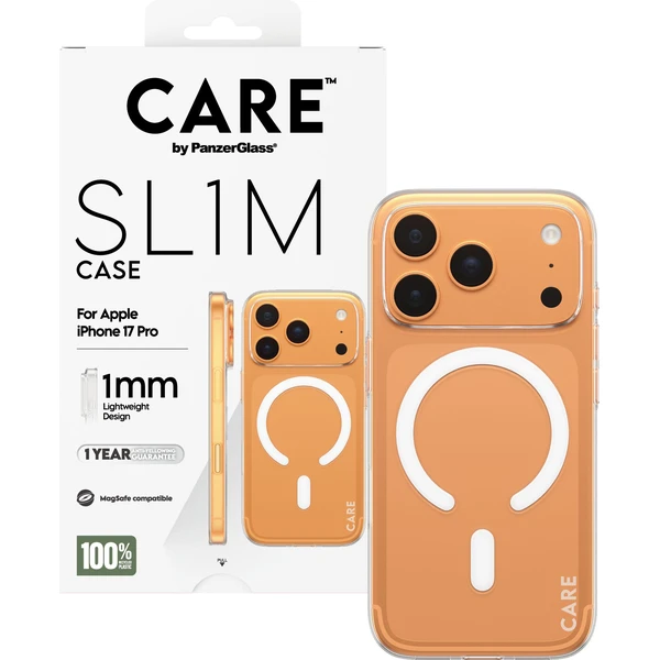 PanzerGlass® CARE SL1M (1mm) MagSafe kryt Apple iPhone 17 Pro číry - Puzdra - Hlavný obrázok