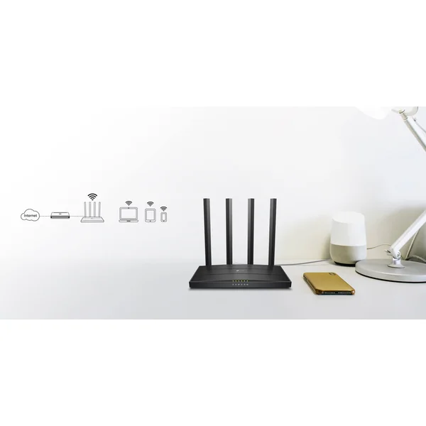 TP-Link Archer C6U Wi-Fi 5 router čierny - Wi-Fi routery - Obrázok E8KN600301