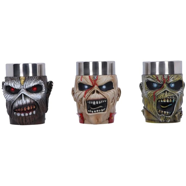 Set 3 panákoviek Nemesis Now Iron Maiden - Eddie 9 cm - Poháre - Hlavný obrázok
