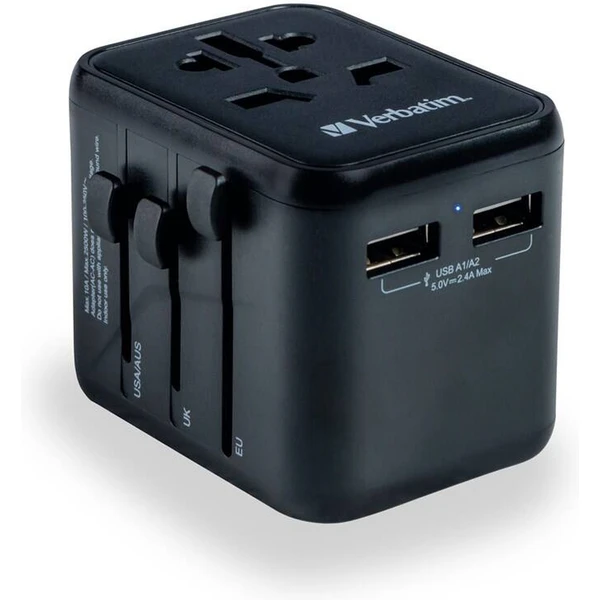 VERBATIM Universal Travel Adapter UTA-01 Cestovný adaptér - Zásuvky - Obrázok E953000O01