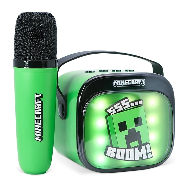 LED Karaoke reproduktor s mikrofónom OTL - Minecraft - Mikrofóny - Obrázok E99L000K01