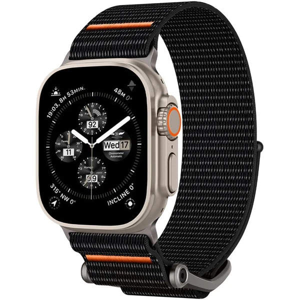 Spigen DuraPro Flex Ultra remienok Apple Watch 49/46/45/44/42mm čierny - Remienky - Obrázok E9N2000P01