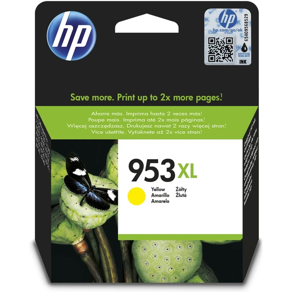 HP F6U18AE č. 953XL Žltá originálna - Cartridge - Hlavný obrázok