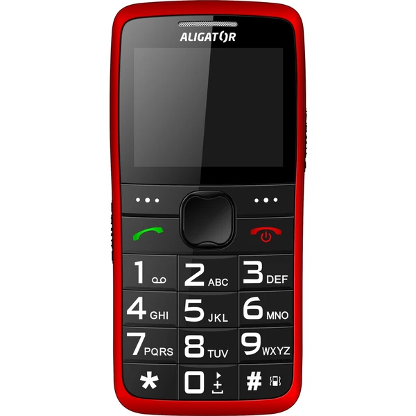 ALIGATOR A675 Senior červený + stolná nabíjačka - Mobilné telefóny - Obrázok E9PL600301
